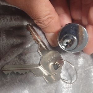Silver Lock Cylinder with Keys